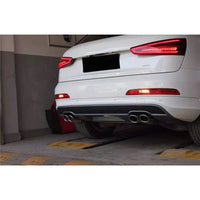 Diffuseur de Pare-Chocs Arrière Look SQ3 avec Embouts d'Échappement Audi Q3 2013-2017