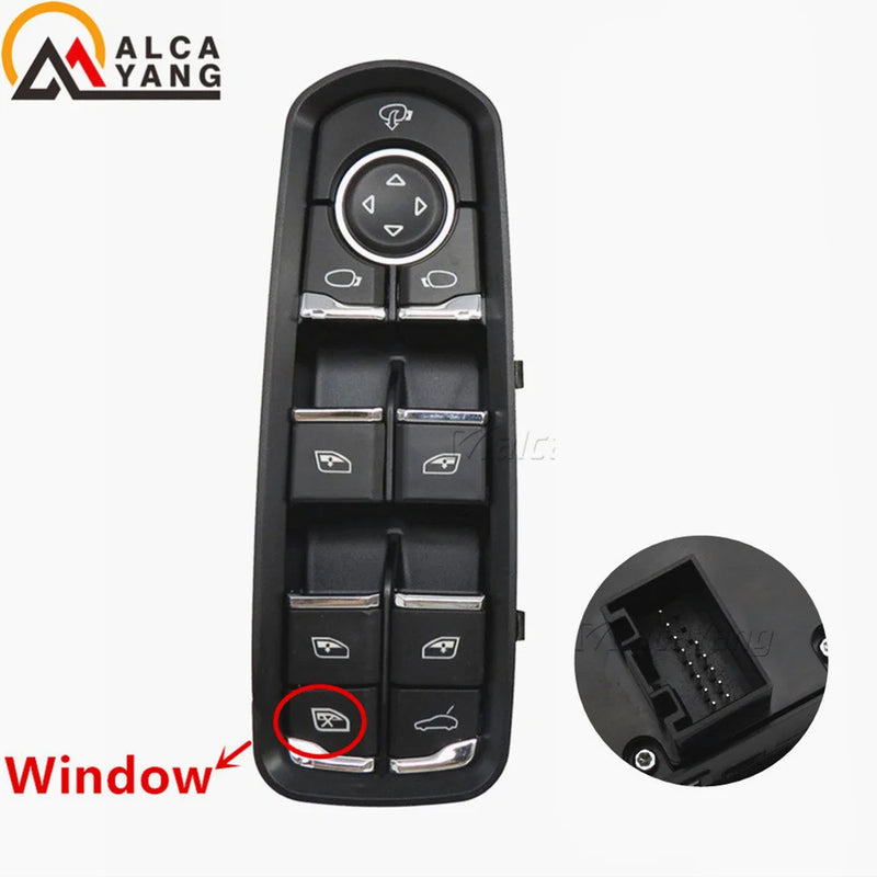 Bouton Lève-Vitre Porsche Panamera Cayenne Macan 7PP959858MDML — détail de fixation
