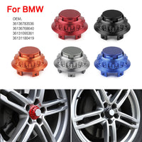 Cache-Moyeux Aluminium BMW 68 mm, Set de 4, Série 1 3 5, E36 E46 E90, M3, 5 Coloris, Réf. 36136783536
