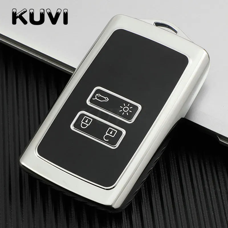 Étui de Protection Clé Renault TPU Koleos Kadjar Clio Captur Mégane Talisman Espace Zoé Scénic 4 Arkana Sandero