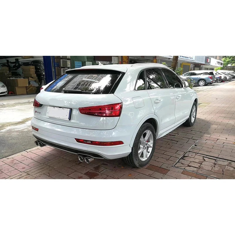 Diffuseur de Pare-Chocs Arrière Look SQ3 avec Embouts d'Échappement Audi Q3 2013-2017