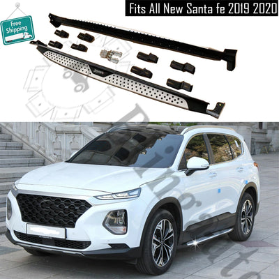 Marchepieds Latéraux Aluminium Hyundai Santa Fe 2019-2023