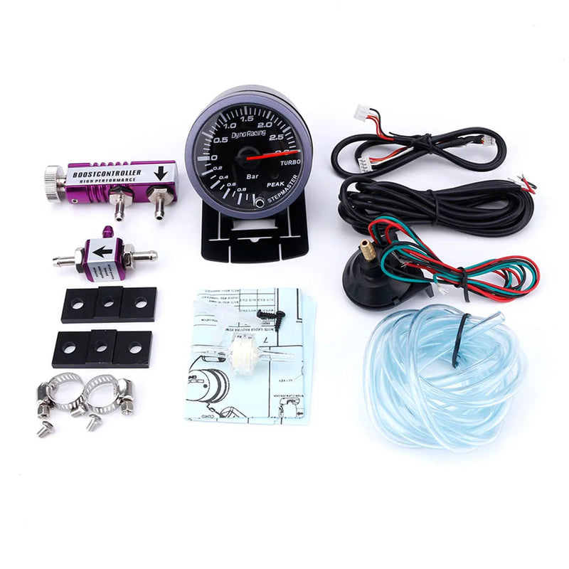 Manomètre de Pression Turbo 60 mm 3 Bar avec Contrôleur de Suralimentation