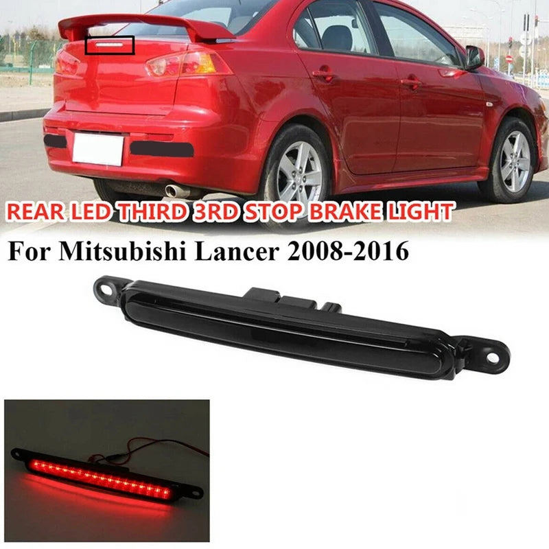 Troisième Feu Stop LED Mitsubishi Lancer Berline Evo 2008-2016 Fumé Support de Coffre