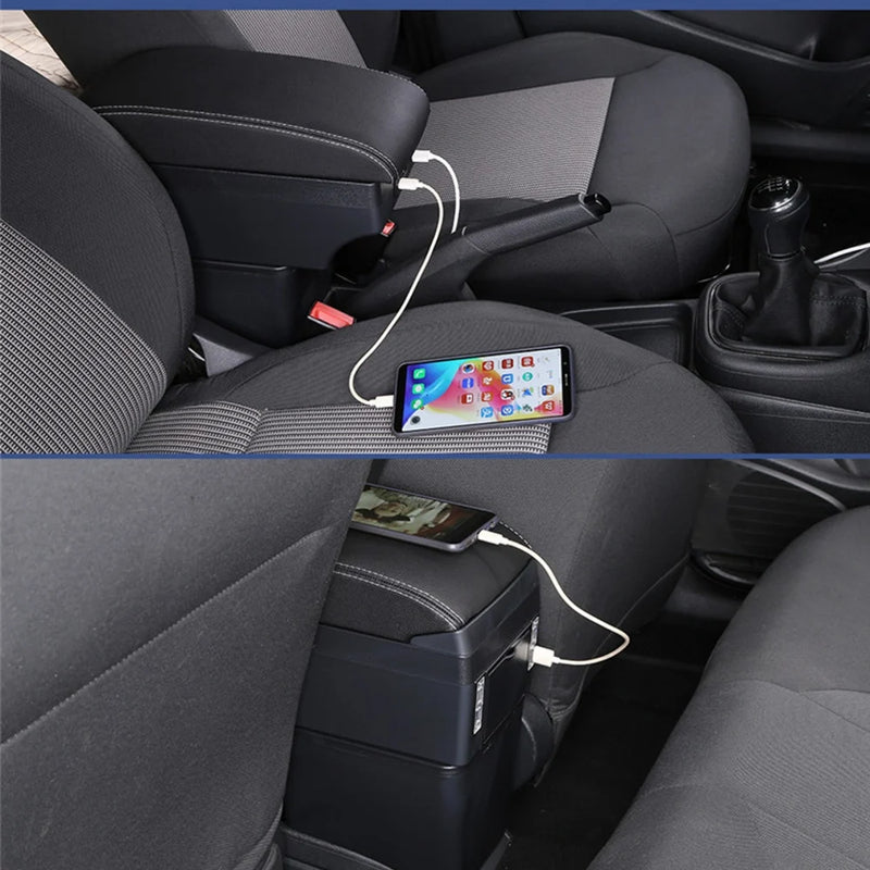 Accoudoir Central Citroën C3 et C4 Cactus avec Rangement et Prises USB