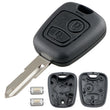 Coque de Clé Peugeot 106 206 306 406 Télécommande 2 Touches Version Complète