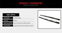 Bas de Caisse Carbone Audi A3 8V Berline S Line et S3 2014-2019, Jupes Latérales 2 Pièces