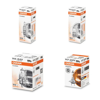Ampoules Halogenes OSRAM H1 H3 H4 H7 24V Camion