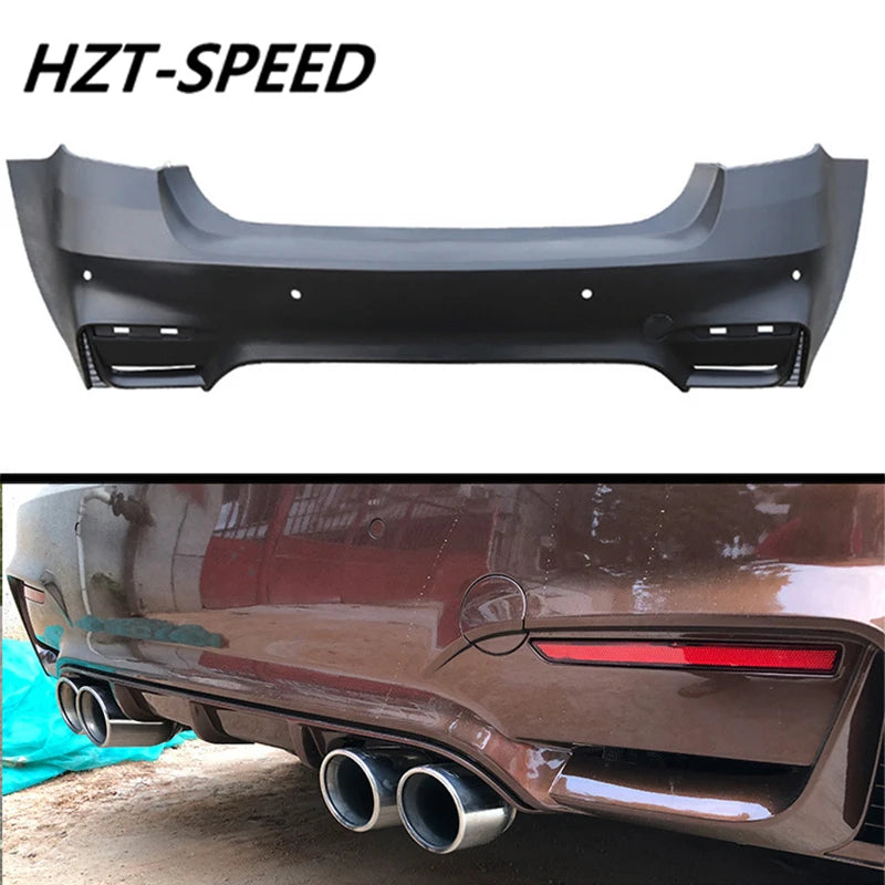 Kit Carrosserie Style M3 BMW Série 3 F30 F35 E90 en PP Non Peint, Pare-Chocs Avant et Arrière, Jupes Latérales