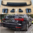 Diffuseur Arrière Audi A6 S6 C8 2019-2021 avec 4 Embouts Argent ou Noirs