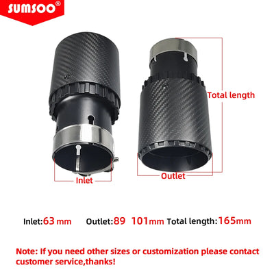 Embout d'Échappement Carbone Volkswagen Golf