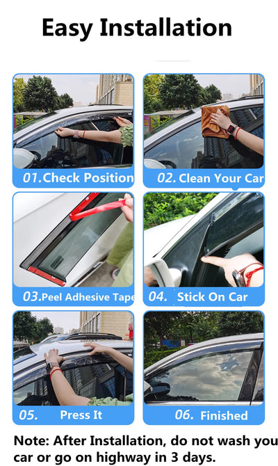 Déflecteurs de Vitres Pare-Soleil Hyundai i30 2009-2012