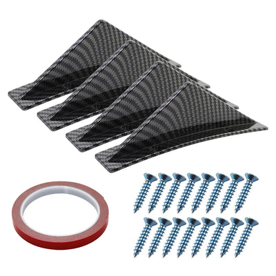 Aileron Diffuseur Shark Fins Universel 4 Pièces