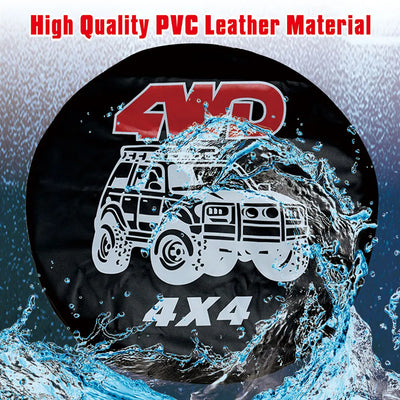 Housse de Protection Roue de Secours 4x4 PVC 14-17 Pouces