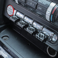 Cache Boutons Console Ford Mustang 2015-2020 Kit 4 Pièces