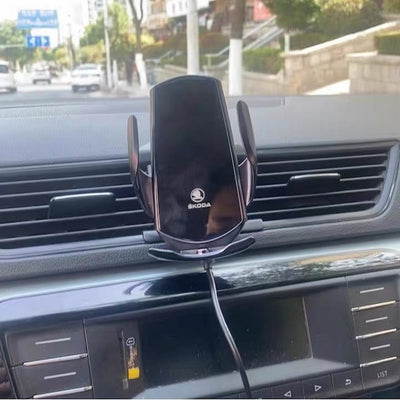 Support Téléphone Chargeur Sans Fil Skoda 15W Rota 4