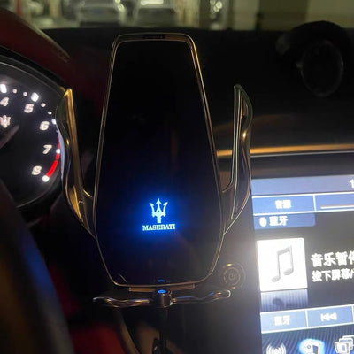 Support Téléphone Chargeur Sans Fil Maserati 15W 2
