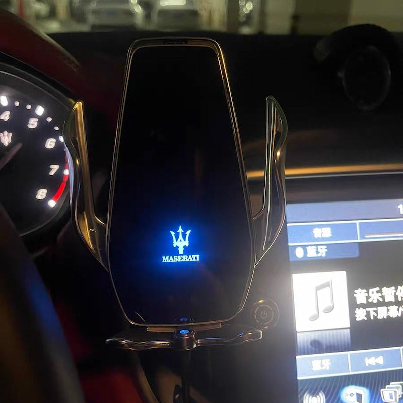 Support Téléphone Chargeur Sans Fil Maserati 15W