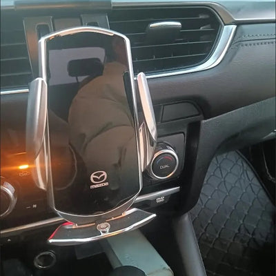 Support Téléphone Chargeur Sans Fil Mazda Rotatif  2
