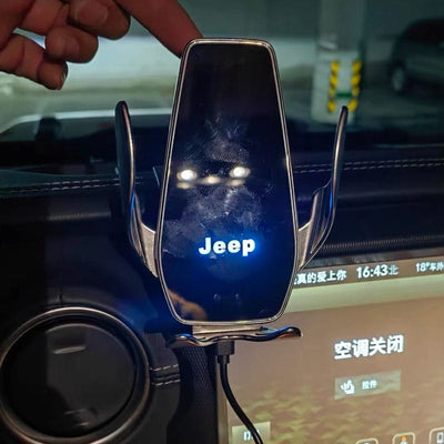 Support Téléphone Chargeur Sans Fil Jeep 15W 3