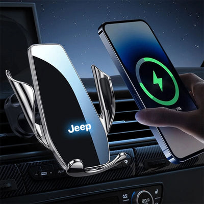 Support Téléphone Chargeur Sans Fil Jeep 15W