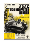 Affiche F1 vintage Nürburgring 1955 poster toile