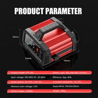 Chargeur de Batterie Voiture FOXSUR 12V 24V 25A avec Fonction Booster