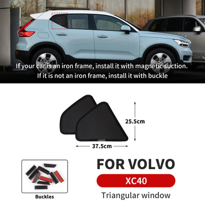 Pare-Soleil Magnétiques Vitres Volvo XC40 et V90 2018-2023