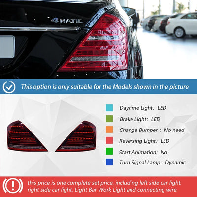 Feux Arrière LED Mercedes Classe S W221 2006-2013