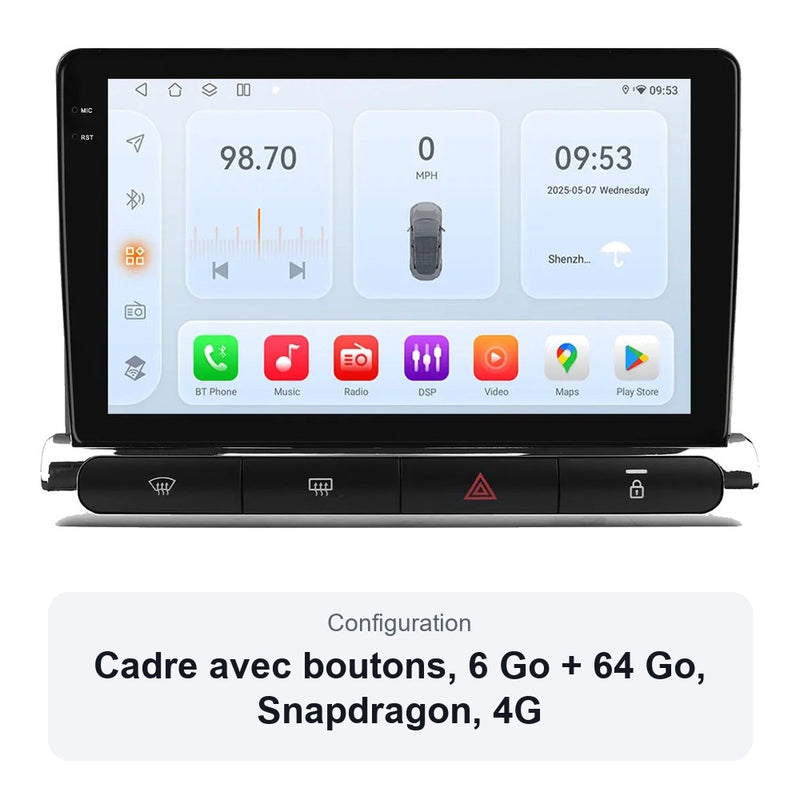 Autoradio CarPlay Citroën C3 C3 Aircross C4 Aircross 2017-2023
