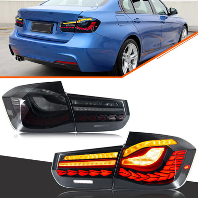 Feux Arrière LED GTS Noirs BMW Série 3 F30 F80 M3 2013-2018