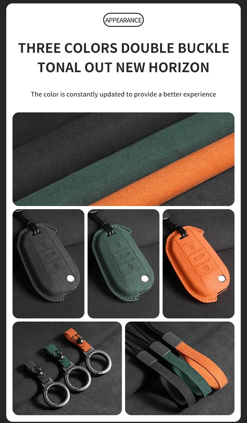 Coque de Clé Peugeot Citroën Suédine Clé Repliable ou Fixe 3 Touches