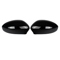 Coques de Rétroviseurs Fiat 500 2007-2023 Noir Brillant Paire Gauche et Droite en ABS