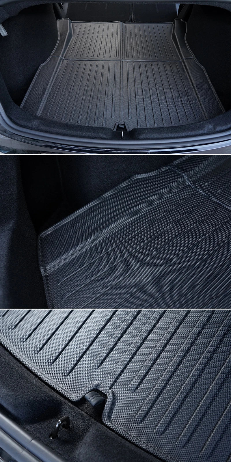 Tapis de Sol et de Malle Tesla Model 3 Highland 2024-2026 TPE Étanches Antidérapants