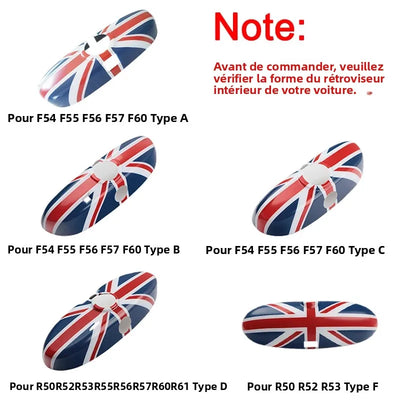 Autocollant Cache Miroir Intérieur MINI Cooper R56 F56
