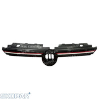 Calandre centrale supérieure VW Golf 8 MK8 GTI, R et R-Line 2020-2024 – Grille avec feux de position LED DRL