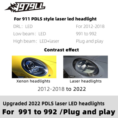 Phares LED Porsche 911 Carrera 991 Matrix 2012-2018
