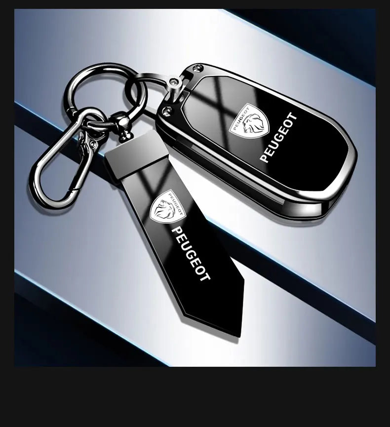 Coque de Clé Peugeot Dégradé Alliage de Zinc Clé Fixe ou Repliable