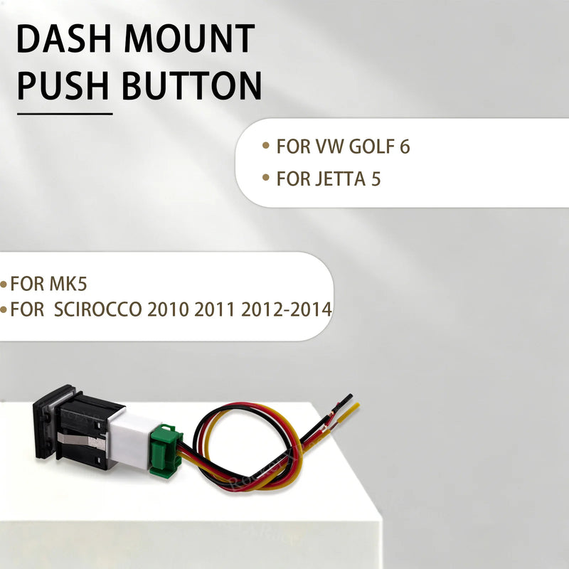 Bouton Poussoir LED Volkswagen Jetta MK6 Golf 6 Scirocco Touran — gros plan