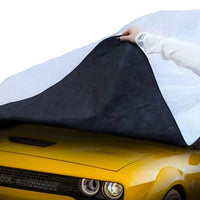 Demi-Housse Voiture Aluminium Pare-Brise et Toit 3 Couches