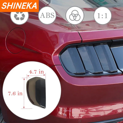 Cache-Optiques Arrière Fumés Ford Mustang 2015-2017