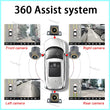 Caméra de Recul 360° 3D AHD Objectifs Dorés 720P ou 1080P Vue d'Ensemble