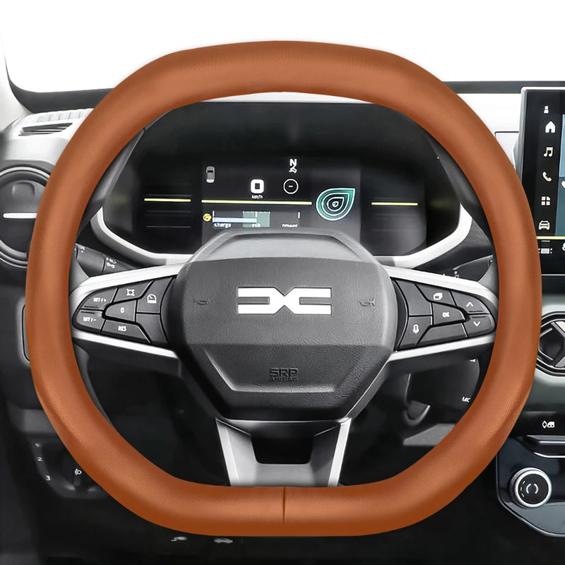 Housse de Volant en Cuir Respirant Ultra-Mince Dacia Sandero Stepway Duster Jogger Bigster Spring Logan