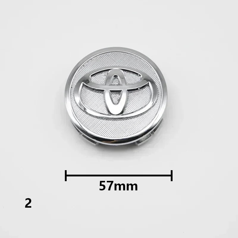 Cache-Moyeux Toyota Corolla Camry Yaris RAV4 57mm 62mm — détail du support