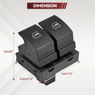Bouton Lève-Vitre Volkswagen Golf MK5 Caddy Passat 2K0959857