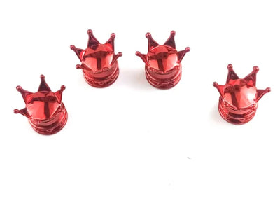 Bouchons de Valve Universels Couronne Métal Anti-Poussière