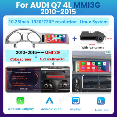 Autoradio Audi Q7 4L 2005-2015 CarPlay Android Auto