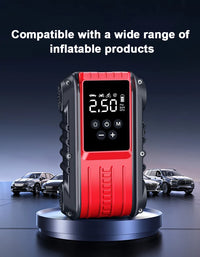 Booster de Batterie Voiture 1800A 12V avec Compresseur Intégré