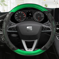 Couvre Volant Seat Leon FR, Ibiza, Arona, Ateca, Tarraco en Cuir Microfibre et Carbone 38 cm