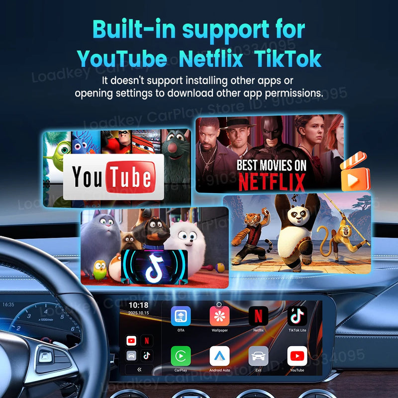 Boîtier CarPlay CarlinKit CP2A Pro Sans Fil Android Auto Wi-Fi 5 GHz